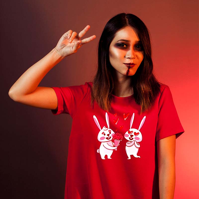 Rabbit Love (T-Shirt Dress)